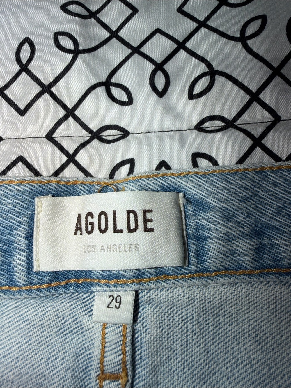 Agolde High Rise Slim Riley Shorts - Picture 4 of 10